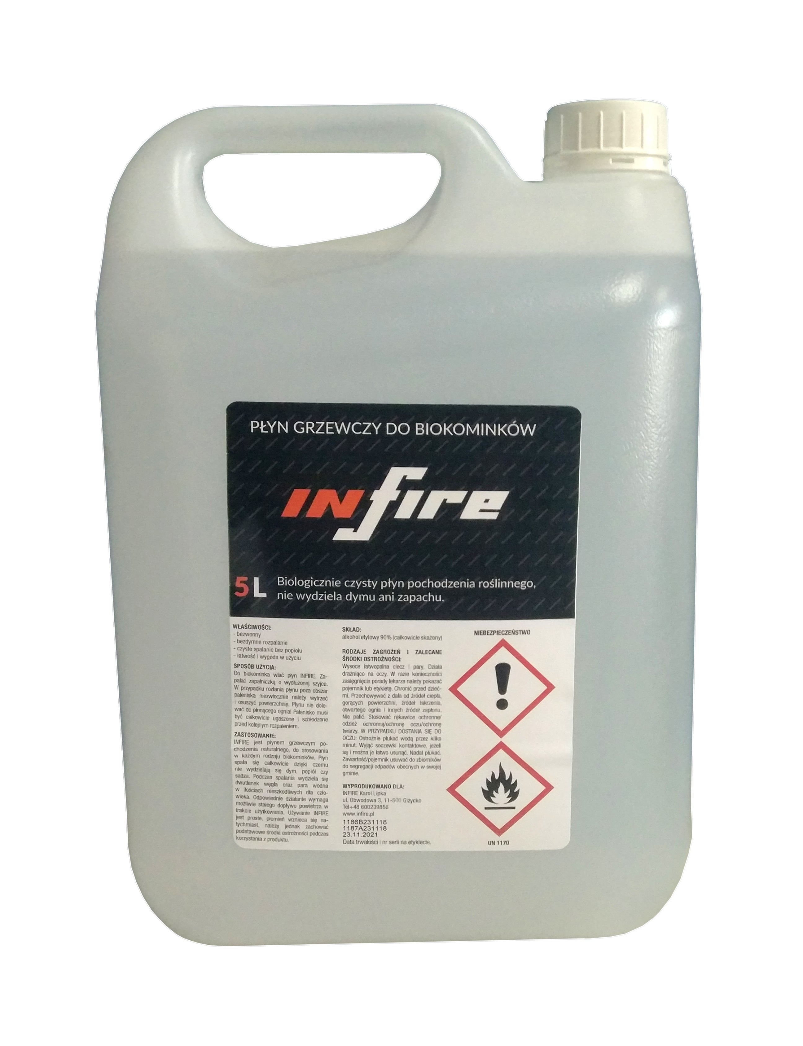 Bioetanol INFIRE 5 litri Bioetanol INFIRE 5 litri