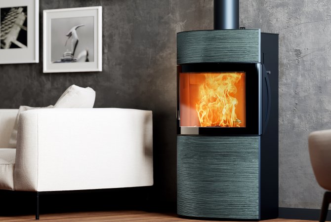 Soba cu acumulare de caldura Austroflamm Fynn Xtra 2.0 Soba cu acumulare de caldura Austroflamm Fynn Xtra 2.0