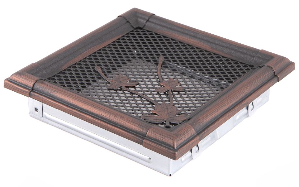 Grila semineu RETRO 16 x 16 Cupru patinat Grila semineu RETRO 16 x 16 Cupru patinat