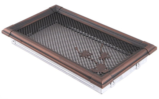 Grila semineu RETRO 16 x 32 Cupru patinat
