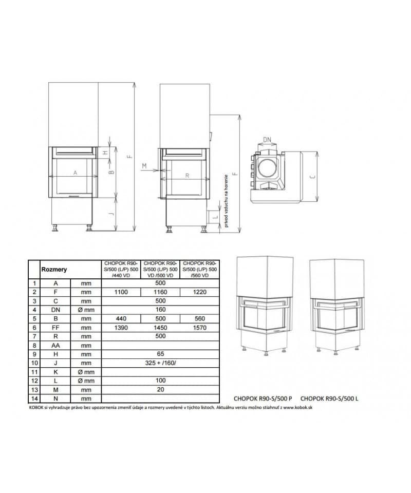 Semineu Cu Acumulare KOBOK Model Chopok R90 S500 VD 500/500 10KW Semineu Cu Acumulare KOBOK Model Chopok R90 S500 VD 500/500 10KW