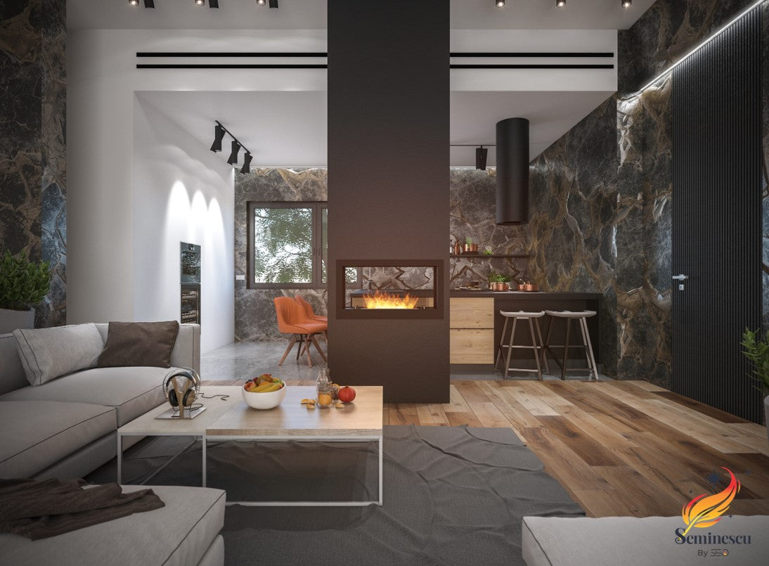 Semineu cu bioetanol Infire 2SIDE 900 Semineu cu bioetanol Infire 2SIDE 900