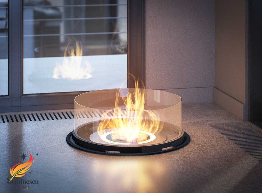 Semineu cu bioetanol INFIRE INROUND diametru 80 cm Semineu cu bioetanol INFIRE INROUND diametru 80 cm