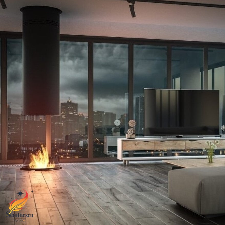 Semineu cu bioetanol INFIRE INROUND diametru 80 cm Semineu cu bioetanol INFIRE INROUND diametru 80 cm