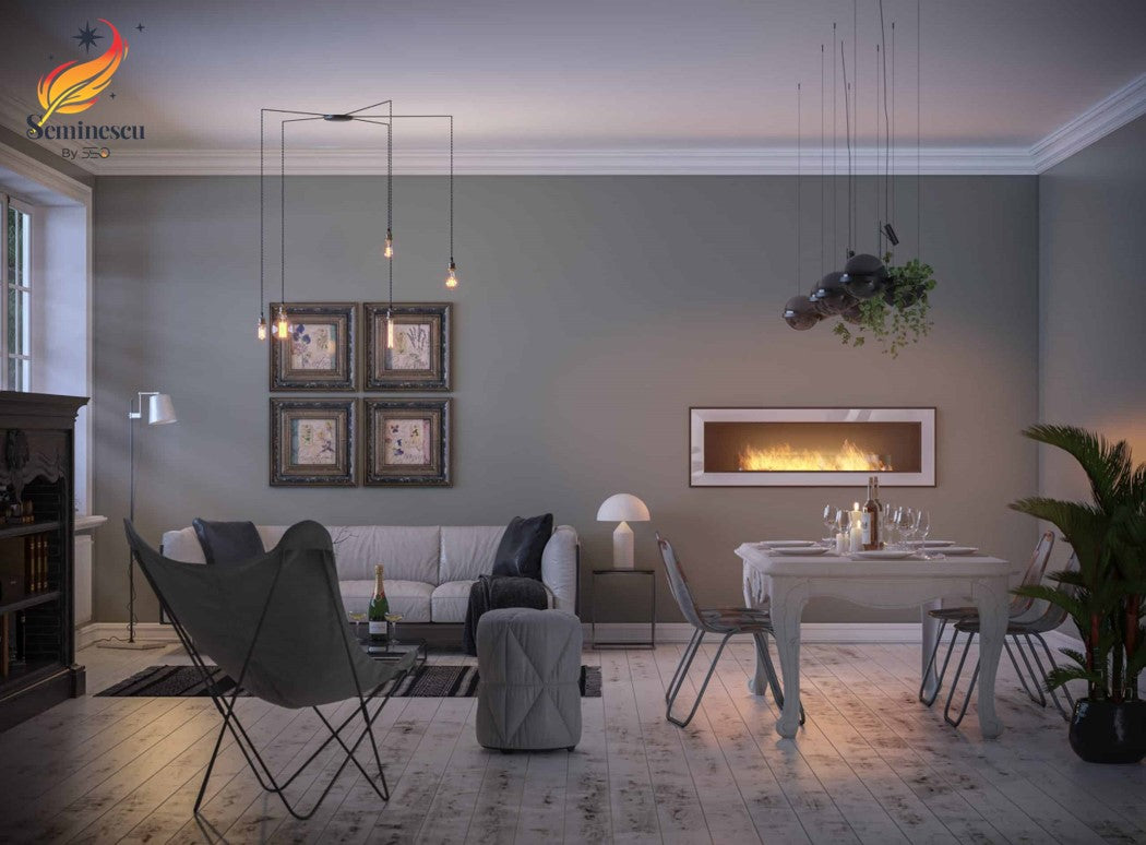 Semineu cu bioetanol Simple Fire Frame 1500 Semineu cu bioetanol Simple Fire Frame 1500