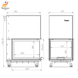 Semineu pe Lemne A-Caminetti CRYSTAL 3D 50/60 ECO Semineu pe Lemne A-Caminetti CRYSTAL 3D 50/60 ECO