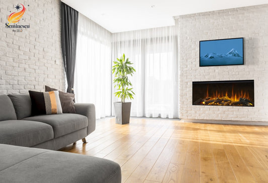Semineu electric New Forest 1200 Deluxe Real Logs