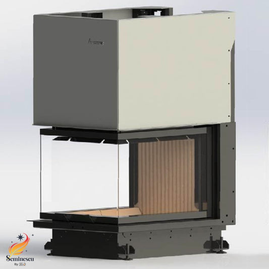 Semineu pe Lemne A-Caminetti CRYSTAL 3D 50/70 ECO