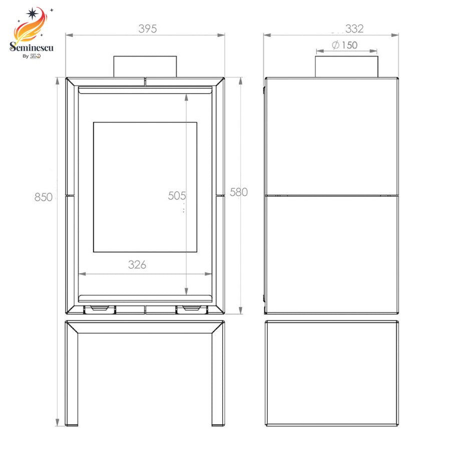 Semineu pe Lemne A-CaminettiI Panorama RS18 Semineu pe Lemne A-CaminettiI Panorama RS18