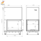 Semineu pe Lemne A-Caminetti CRYSTAL 3D 50/70 ECO Semineu pe Lemne A-Caminetti CRYSTAL 3D 50/70 ECO