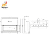 Semineu pe Lemne A-Caminetti FLAT 150 X 50 Semineu pe Lemne A-Caminetti FLAT 150 X 50