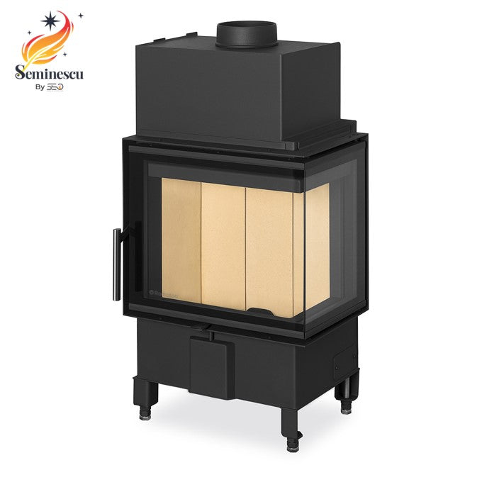 Romotop Semineu pe lemne pe colt HEAT HR2SV 50×44 Romotop Semineu pe lemne pe colt HEAT HR2SV 50×44