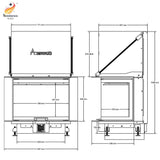 Semineu pe Lemne A-Caminetti CRYSTAL 80 MAX Semineu pe Lemne A-Caminetti CRYSTAL 80 MAX