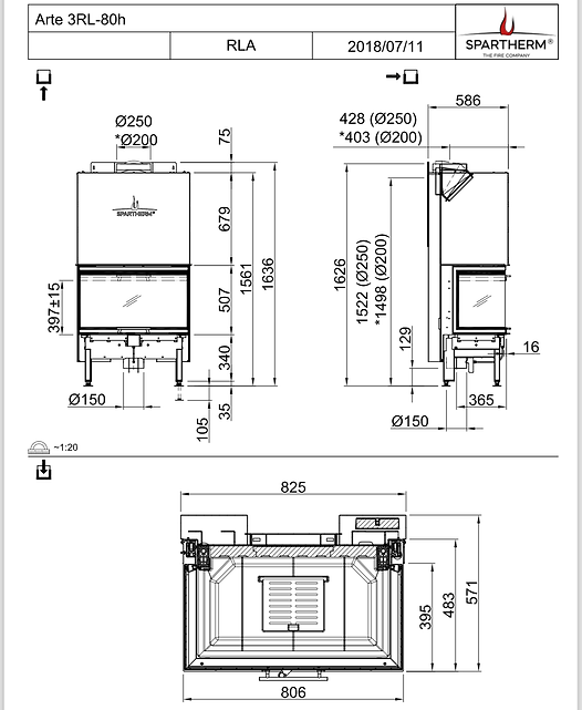 Spartherm Arte 3RL-80h Spartherm Arte 3RL-80h