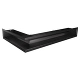 Grila Semineu pe colt LUFT 9x80x40 Alb Negru Grafit