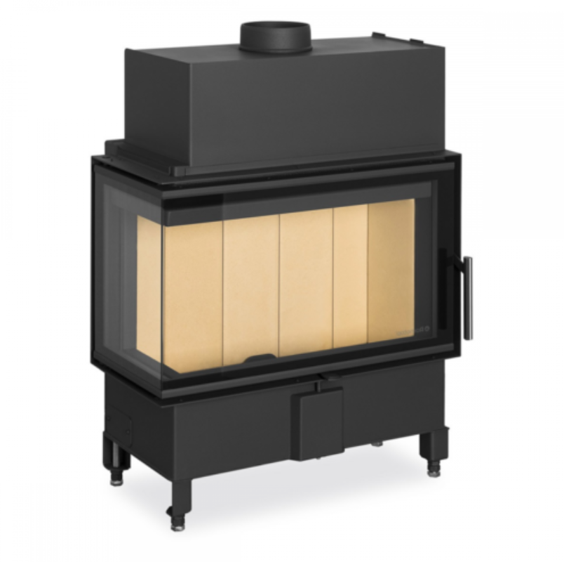 Focar lemne pe colt ROMOTOP HEAT HR2SX 70x33x44