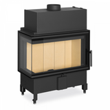 Focar lemne pe colt ROMOTOP HEAT HR2SX 70x33x44