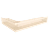 Grila Semineu pe colt LUFT 9x80x40 Alb Negru Grafit