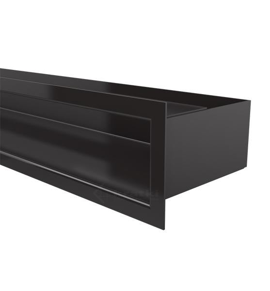 Grila semineu LUFT 9 cm x 100 cm negru alb