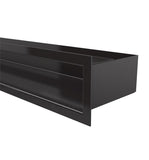 Grila semineu LUFT 9 cm x 100 cm negru alb