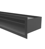 Grila semineu LUFT 9 cm x 40 cm negru alb