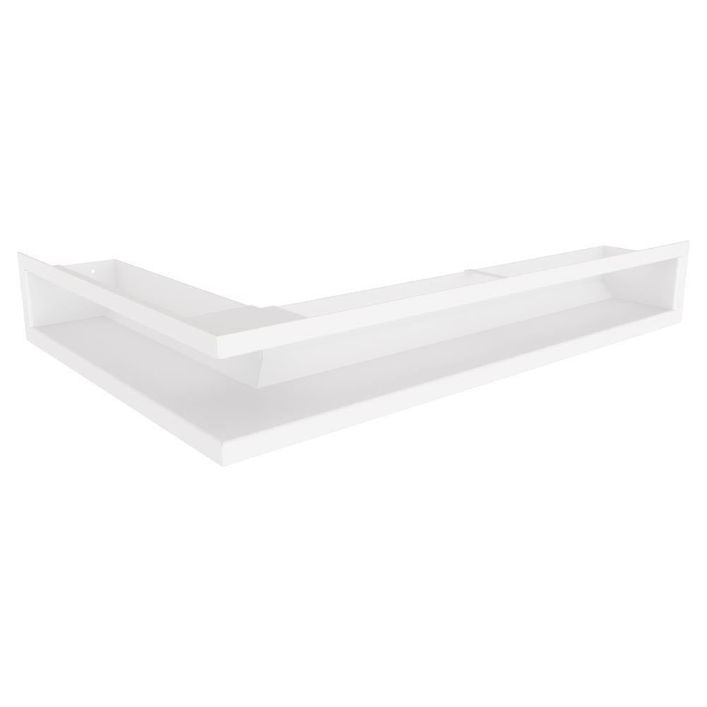 Grila Semineu pe colt LUFT 9x80x40 Alb Negru Grafit