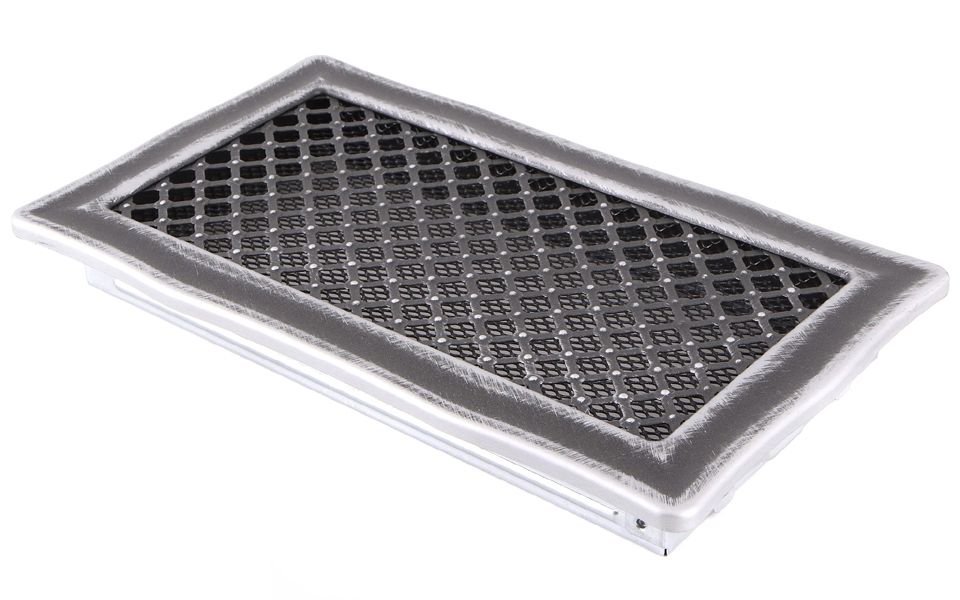 Grila Semineu DECO 16 X 32cm Argintiu Patinat