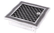 Grila Semineu DECO jaluzea 16 X 16cm Argintiu Patinat