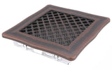 Grila Semineu DECO 16 X 16cm Cupru Patinat