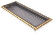 Grila semineu RETRO 16 x 45cm Auriu Patinat