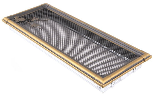 Grila semineu RETRO 16 x 45cm Auriu Patinat