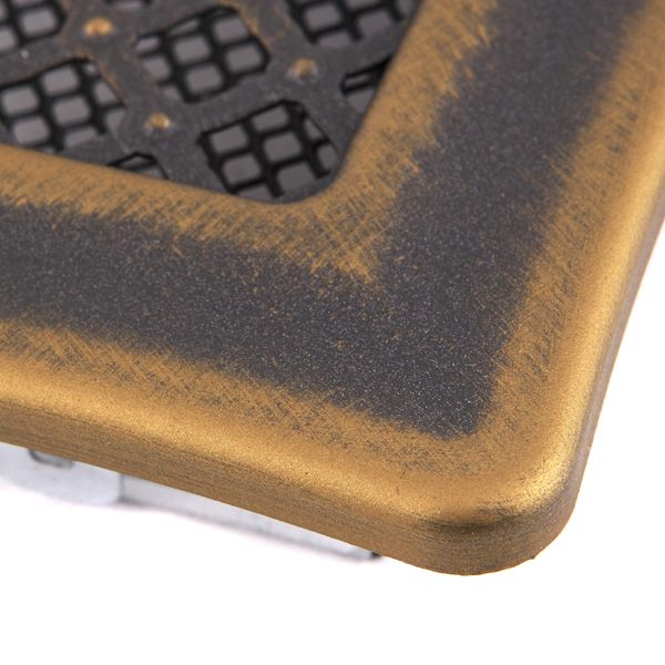 Grila semineu DECO 16 X 16 cm Auriu Patinat