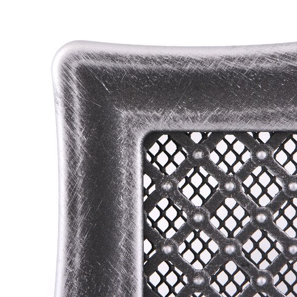 Grila semineu DECO 16 X 16 Argintiu patinat