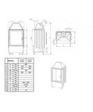 Semineu cu acumulare KOBOK model Bystra LD 440/670