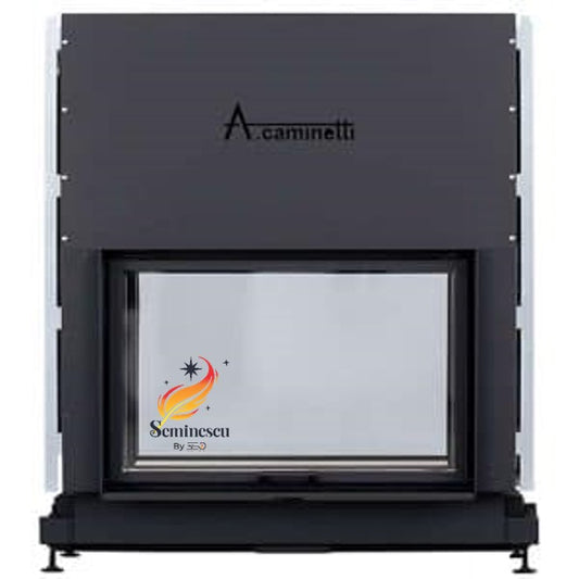 Semineu pe Lemne A-Caminetti FLAT W 90 X 60
