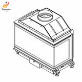 Semineu pe lemne A-Caminetti Crystal 80 Open Side