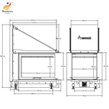 Semineu pe Lemne A-Caminetti CRYSTAL 3D 50/60