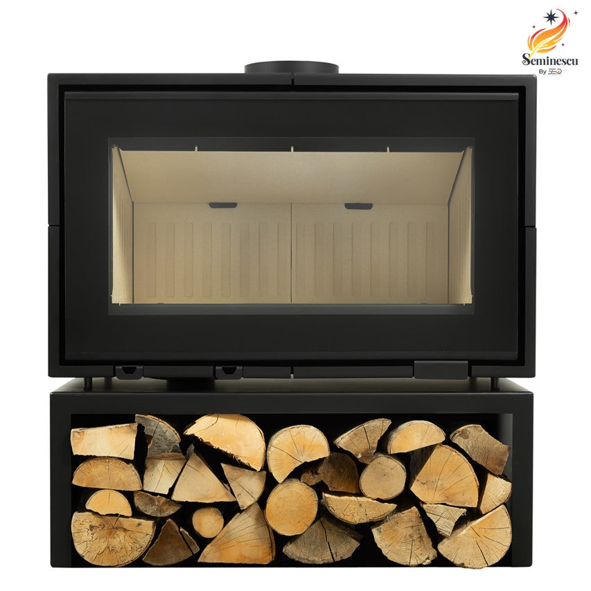 Semineu pe Lemne A-Caminetti Panorama 90