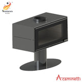 Semineu pe Lemne A-Caminetti Panorama 90