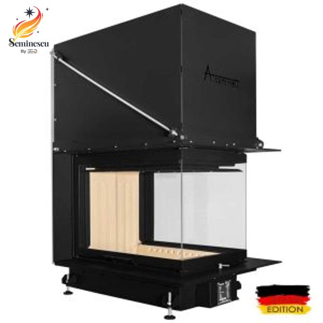 Semineu pe Lemne A-Caminetti CRYSTAL 3D 50/70