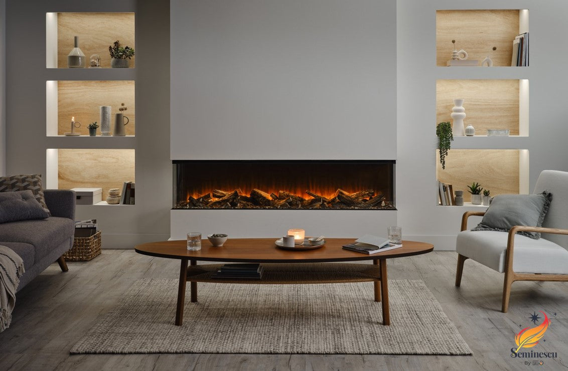 Semineu electric New Forest 1900 Deluxe Real Logs