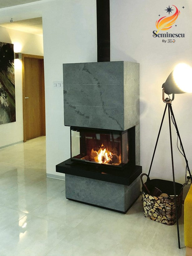 Romotop Semineu metalic CARA C02