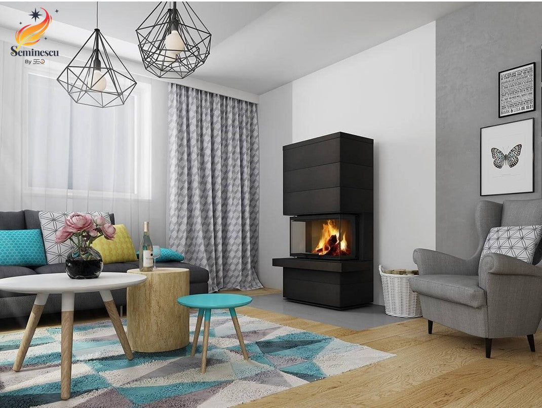 Romotop Semineu metalic CARA C03