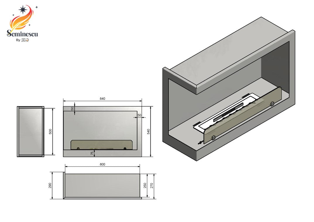 Semineu Bioetanol Infire Inside L800 Vers 1