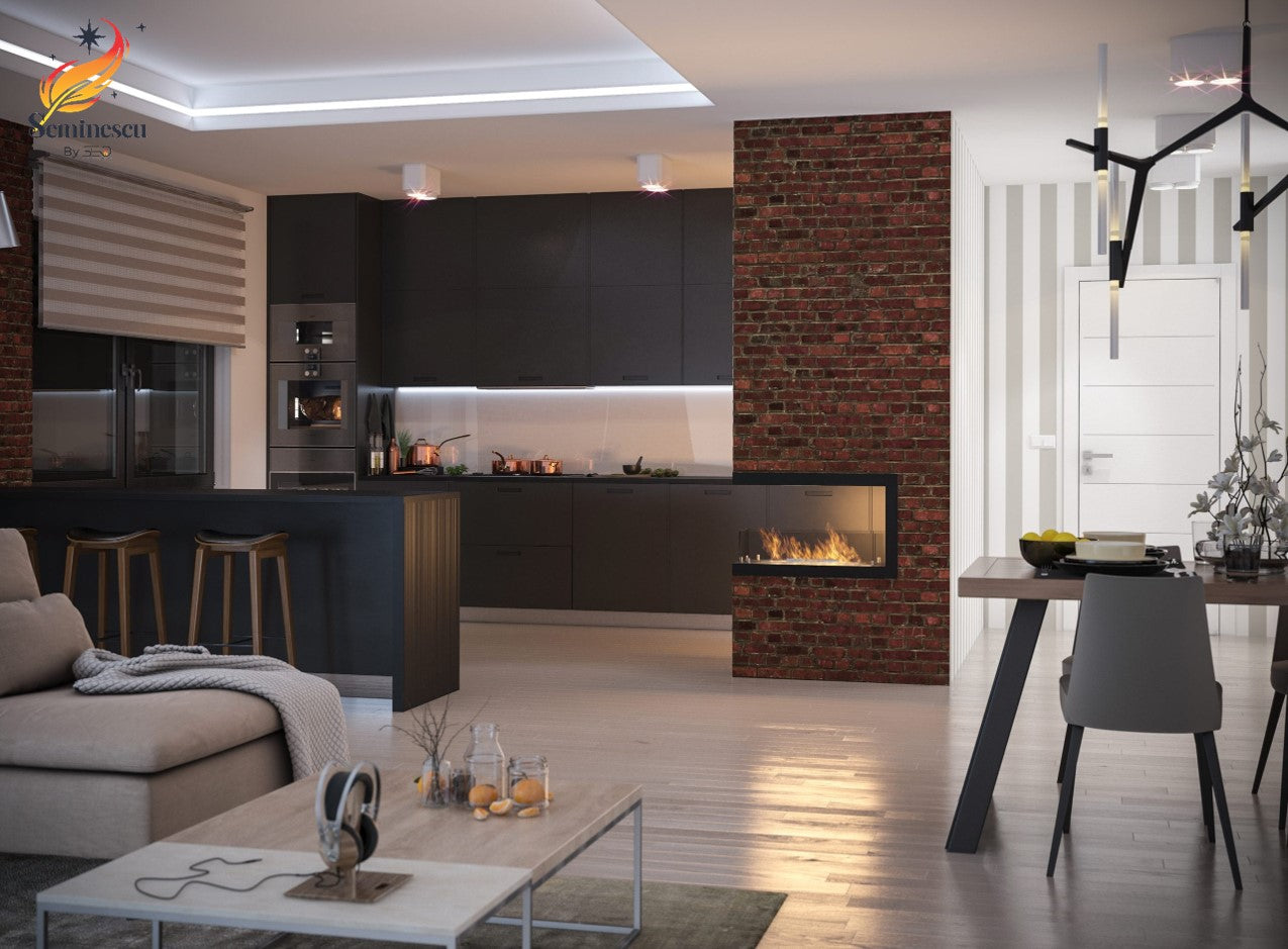 Semineu bioetanol Infire INSIDE U 800