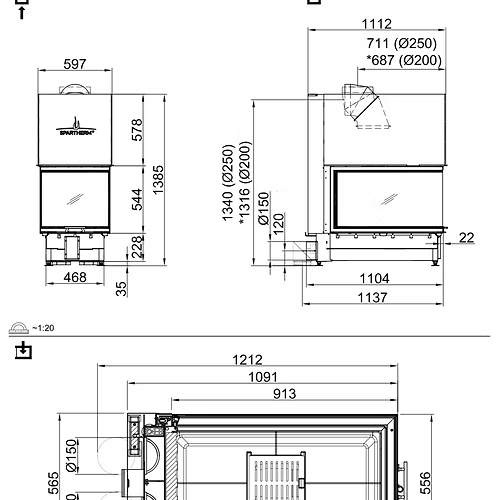 Spartherm Arte U-90h